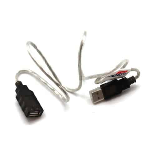 Καλώδιο Προέκτασης Male USB/ Female USB 1m Ασημί (Ασυσκεύαστο)