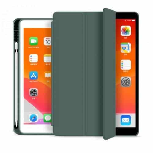 Flip Smart Case inos Apple iPad 10.2 2019 / 2020 / 2021 with TPU Back Cover & SC Pen Green