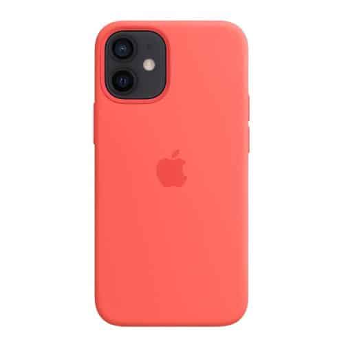 Θήκη Silicon με MagSafe Apple MHKP3 iPhone 12 mini Ροζ