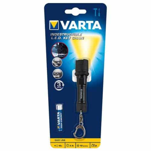 Flashlight Varta Indestructible Led Key Chain Light with 1pc Battery ΑΑΑ