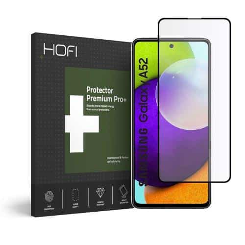 Tempered Glass Full Face Hofi Premium Pro+ Samsung A526B Galaxy A52 5G/ A528B Galaxy A52s 5G Black (1 pc)