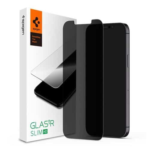 Tempered Glass Full Face Spigen Glas.tR Slim HD Privacy Apple iPhone 12/ 12 Pro (1 pc)