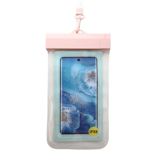 Waterproof Θήκη inos για Smartphones έως 6.9'' Διάφανο-Ροζ