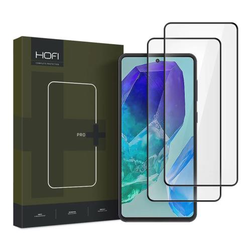 Tempered Glass Full Face Hofi Pro+ Samsung M556B Galaxy M55 5G Μαύρο (2 τεμ.)