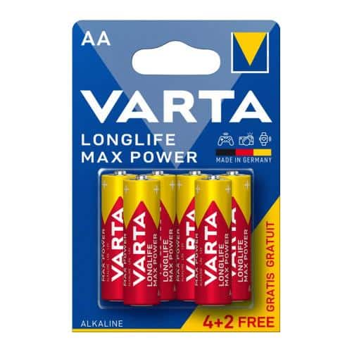 Battery Alkaline Varta Longlife Max Power AA LR06 (6 pcs)
