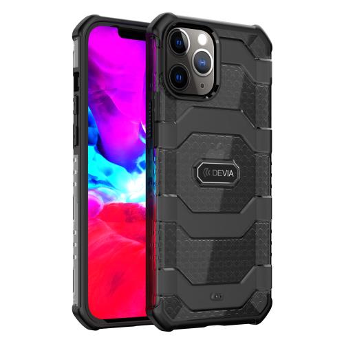 Θήκη TPU & PC Shock Proof Devia Apple iPhone 13 Pro Vanguard Διάφανο-Μαύρο