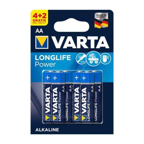 Battery Alkaline Varta Longlife Power AA LR06 (4+2 pcs)