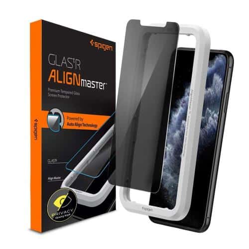 Tempered Glass Full Face Spigen Glas.tR Align Master Privacy Apple iPhone XS Max/ iPhone 11 Pro Max (1 pc)