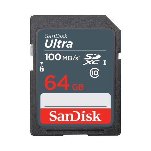 Κάρτα μνήμης SDXC C10 UHS-I SanDisk Ultra 100MB/s 64Gb