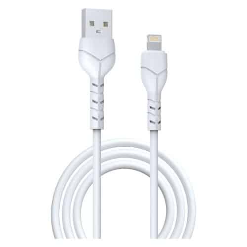 Καλώδιο Σύνδεσης USB 2.0 Devia EC143 USB A σε Lightning 1m Kintone Λευκό