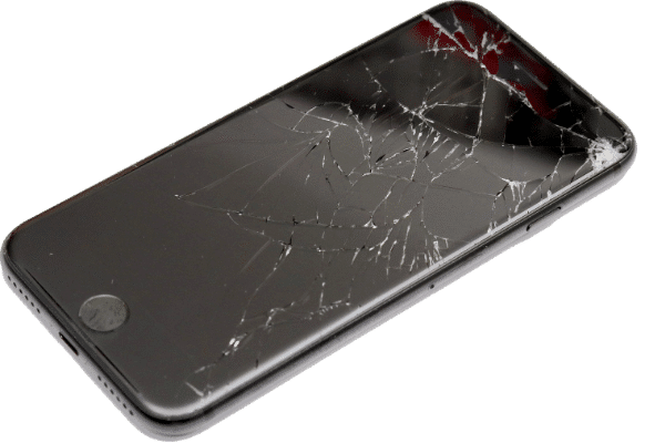 broken iphone screen