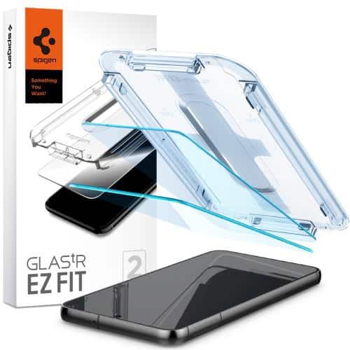 Tempered Glass Full Face Spigen Glas.tR EZ-FIT Samsung S911B Galaxy S23 5G (2 τεμ.)