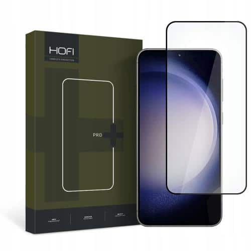 Tempered Glass Full Face Hofi Premium Pro+ Samsung S911B Galaxy S23 5G Black (1 pc)