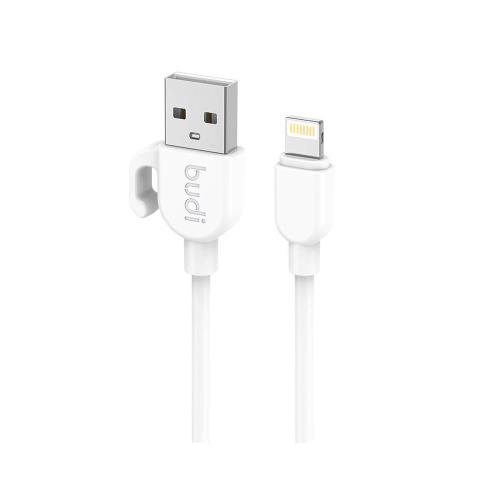 Καλώδιο Σύνδεσης USB 2.0 Budi USB A σε Lightning 2.4A 1m Λευκό