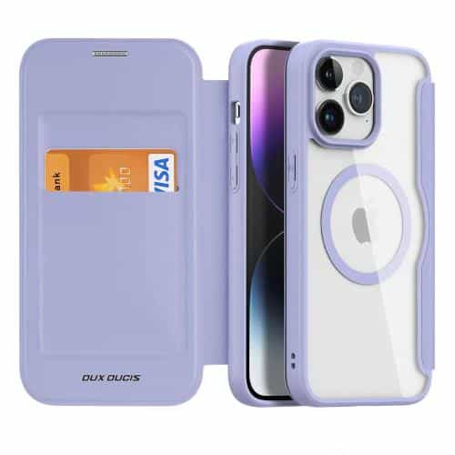 Flip Case Dux Ducis Skin X Pro Wallet Apple iPhone 15 Pro Purple