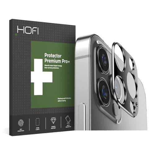 Metal Camera Cover Hofi Premium Pro+ Apple iPhone 12 Pro Metal Styling Black