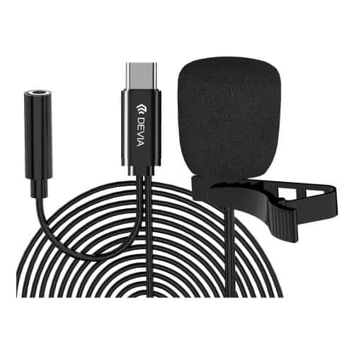 Ενσύρματο Μικρόφωνο Devia EM604 USB C 1.5m Smart Μαύρο