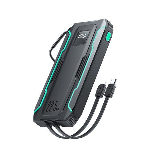 Φορτιστής Ανάγκης Joyroom JR-L017 PD 22.5W 10000mAh με Φακό & Καλώδια USB C & Lightning Μαύρο