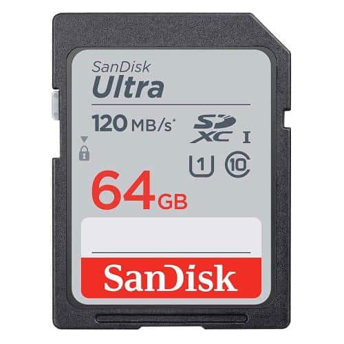 SDXC C10 UHS-I Memory Card SanDisk Ultra 120MB/s 64GB