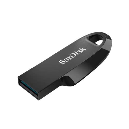 USB 3.2 Flash Disk SanDisk Ultra Curve USB A 32GB 100MB/s Μαύρο