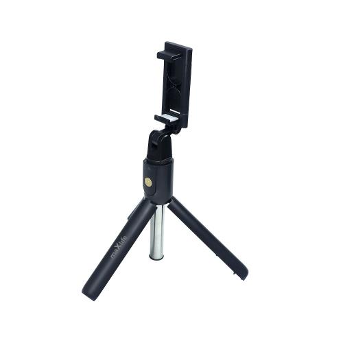 Ασύρματο Selfie Stick & Τρίποδο Maxlife MXST-100 για Smartphones Πλάτους 64 έως 87mm Μαύρο