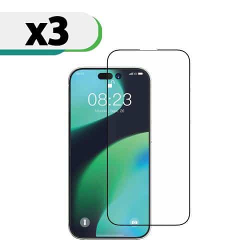 Tempered Glass Full Face Devia Apple iPhone 13/ 13 Pro Star Μαύρο (3 τεμ.)