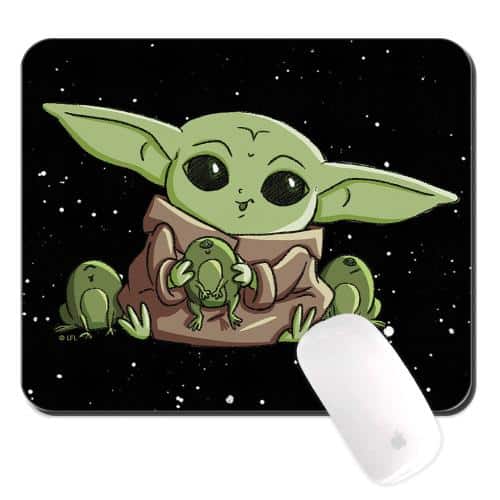 Mousepad Star Wars Baby Yoda 014 22x18cm Black (1 pc)