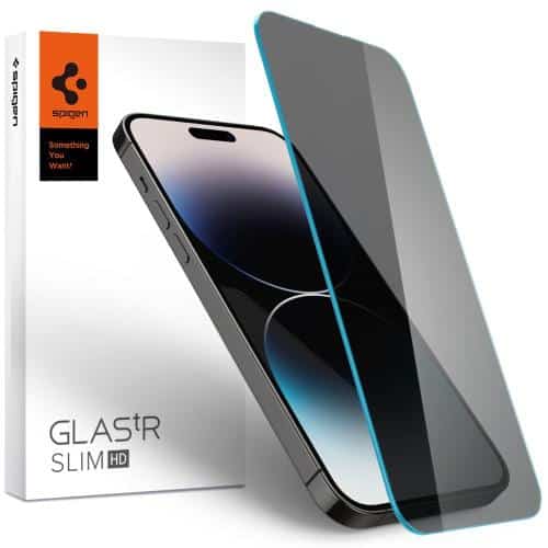 Tempered Glass Full Face Spigen Glas.tR Slim HD Privacy Apple iPhone 14 Pro Max (1 pc)