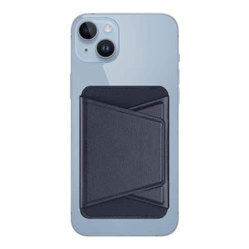 Leather Card Pocket - Stand Dux Ducis Magnetic Wallet for Apple iPhone 12/ 13/ 14/ 15 Series Blue