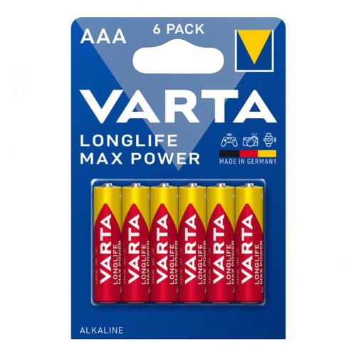 Μπαταρία Alkaline Varta Longlife Max Power AAA LR03 (6 τεμ)