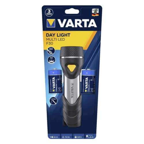 Flashlight Varta Led Day Light with 2pcs Battery Type D