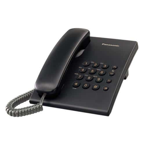 Σταθερό Τηλέφωνο Panasonic KX-TS500FXB Μαύρο