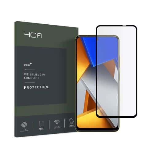 Tempered Glass Full Face Hofi Premium Pro+ Xiaomi Poco M4 Pro Black (1 pc)