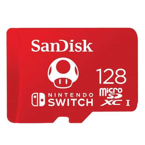 Micro SDXC C10 UHS-I Memory Card SanDisk for Nintendo Switch 100MB/s 128GΒ