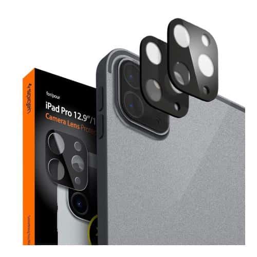 Tempered Glass Spigen Glas.TR Slim FC για Τζαμάκι Κάμερας Apple iPad Pro 11 (2020/ (2021)/ 12.9 (2020)/ 12.9 (2021) Μαύρο (2 τεμ.)