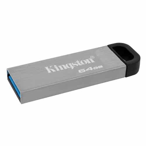 USB 3.2 Flash Disk Kingston Kyson DTKN 200MB/s 64GB Ασημί
