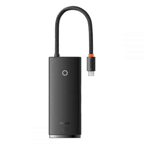 Hub USB C Baseus BS-OH019 6 σε 1 με Card Reader Lite Series Μαύρο