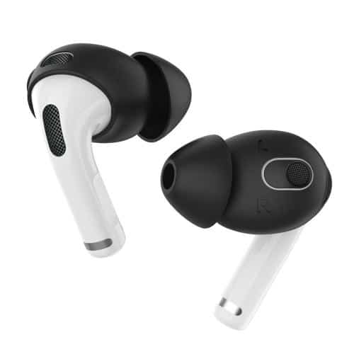 Silicon Earhooks with Case AhaStyle PT66 Apple Airpods 3 Enhanced Sound Black (3 pairs)