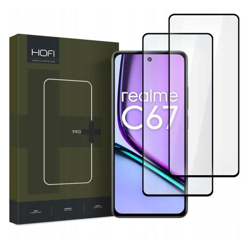 Tempered Glass Hofi Premium Pro+ Realme C67 4G Μαύρο (2 τεμ.)