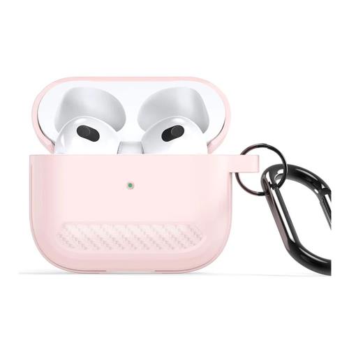 Θήκη TPU Dux Ducis PECB Apple AirPods 3 με Γάντζο Ροζ