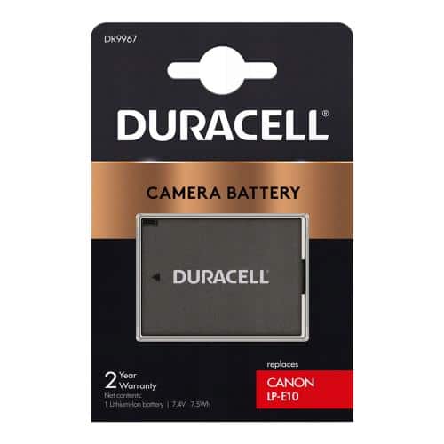 Camera Battery Duracell DR9967 for Canon LP-E10 7