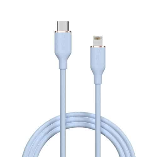 USB 2.0 Cable Devia EC631 USB C to Lightning PD 27W 1.2m Jelly Blue