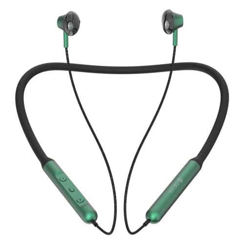 Στερεοφωνικό Ακουστικό Bluetooth Devia EM030 Smart Series Neckband Μαύρο-Πράσινο